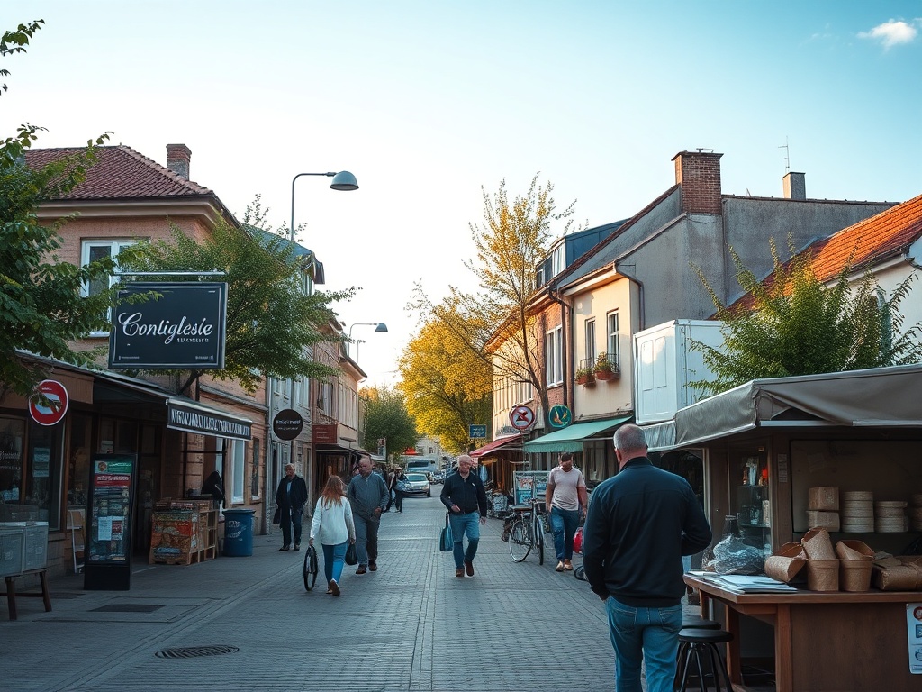 Mapa Żor z zaznaczonymi inwestycjami Funduszy Europejskich